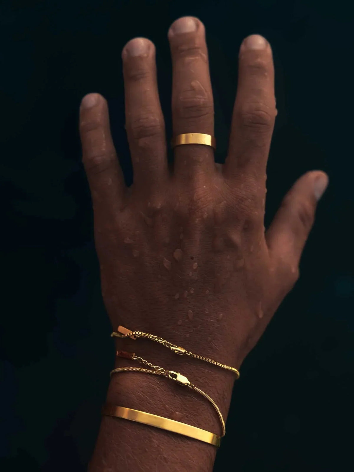 VL. Adjustable Gold Cuff